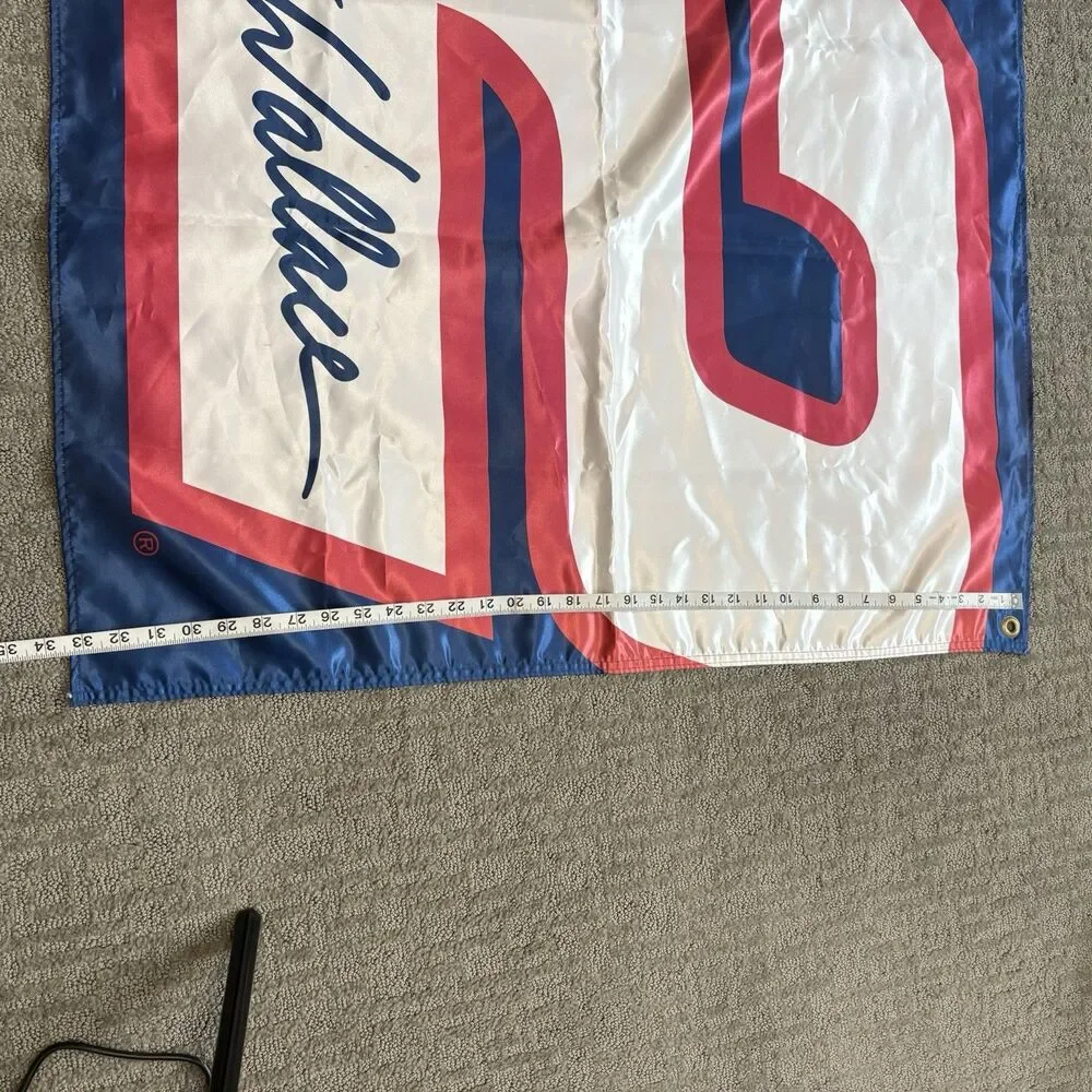 Vintage Rusty Wallace #2 Miller Lite Flag, NASCAR, 59”X33”, Banner